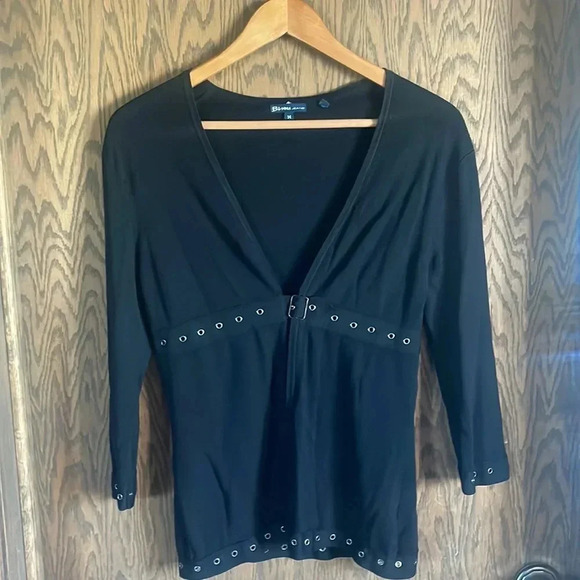 Black Cardigan & Tank Set M - Picture 2 of 8